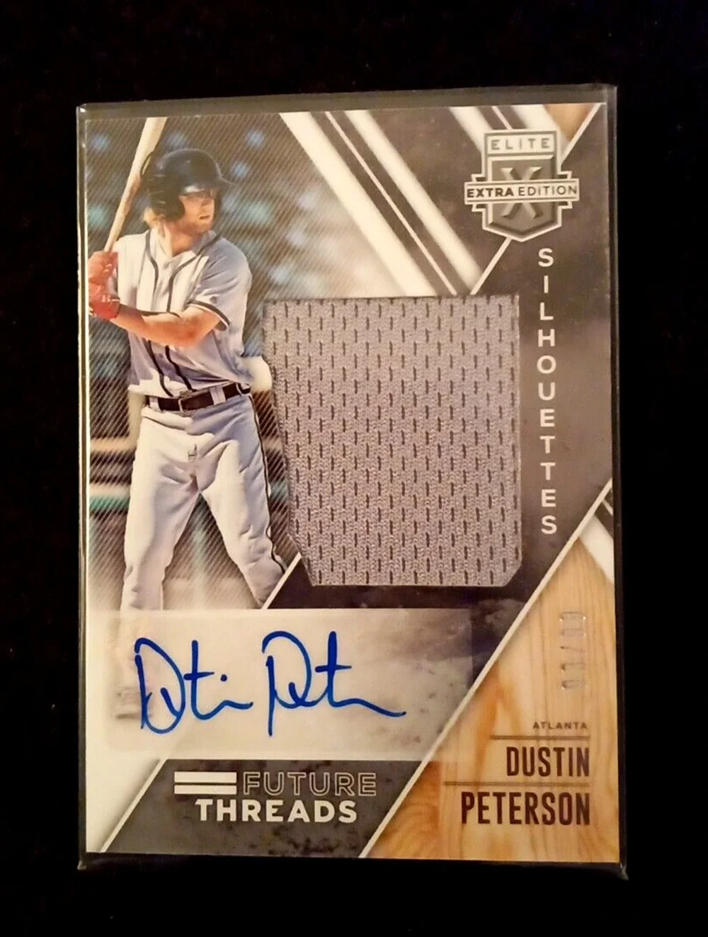 Dustin Peterson Future Threads Panini 2017 93/99 Signature Elite Extra Edition